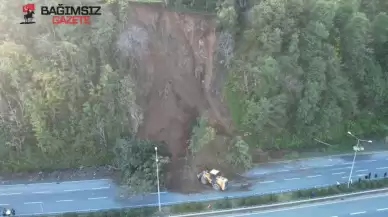 Artvin'de Heyelan Nedeniyle Yol Ulaşıma Kapandı